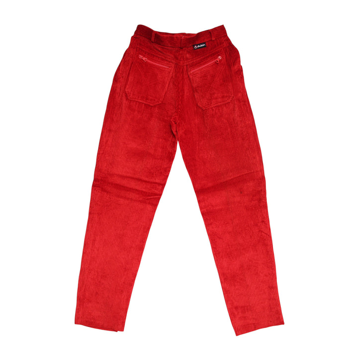 Dublin Mom Fit Jeans in Velluto Rosso Taglia 42 Donna