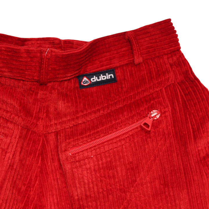 Dublin Mom Fit Jeans in Velluto Rosso Taglia 42 Donna