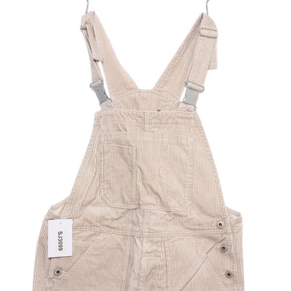 Dungarees Bib Overall salopette di jeans beige taglia L uomo