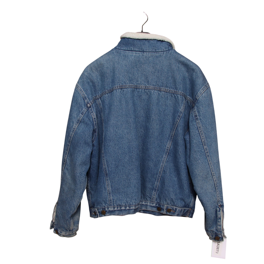 El Plaza giacca di jeans sherpa denim taglia M donna