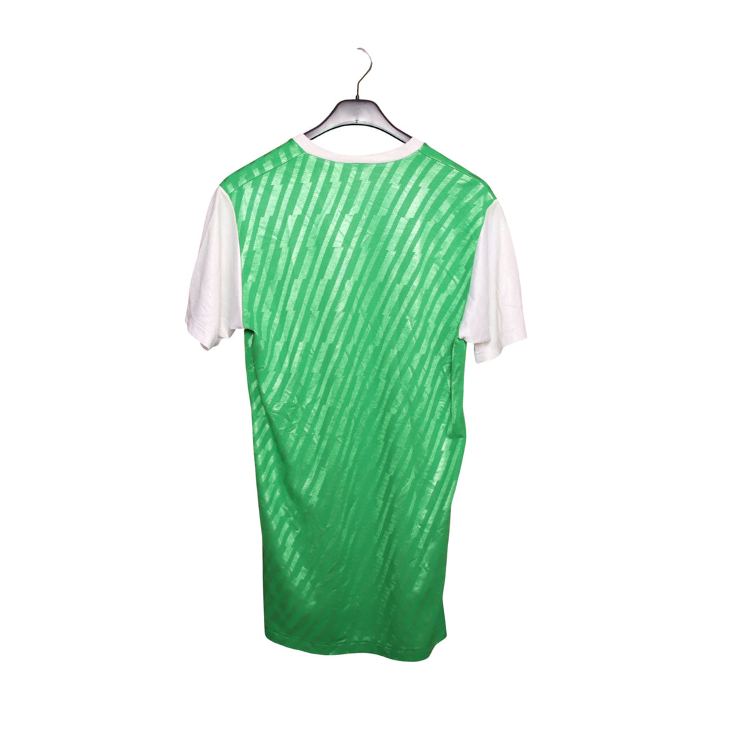 Erima Maglia da Calcio Vintage Verde e Bianca Taglia L Uomo Made in W. Germany