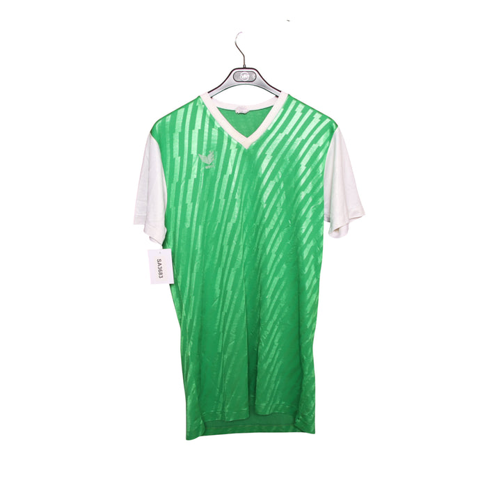 Erima Maglia da Calcio Vintage Verde e Bianca Taglia L Uomo Made in W. Germany