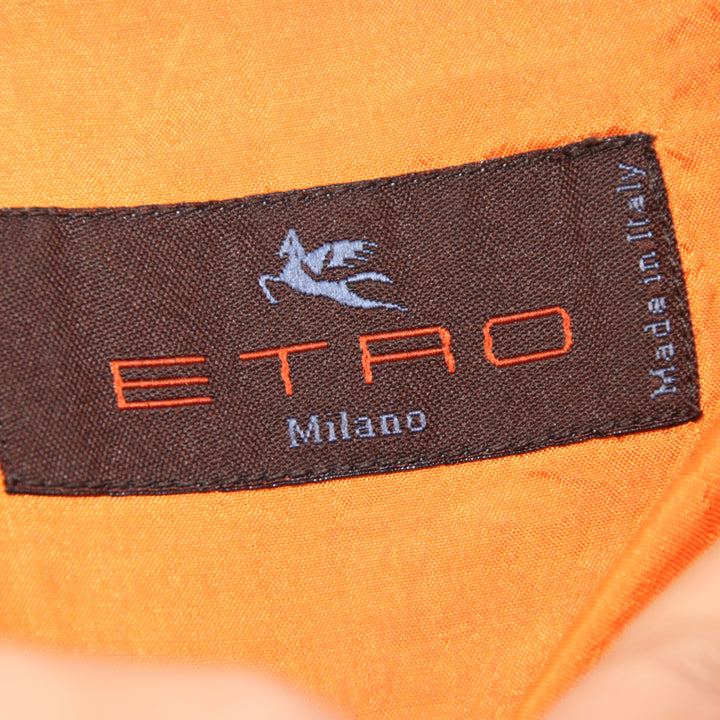 Etro Camicia Arancione Taglia M Uomo