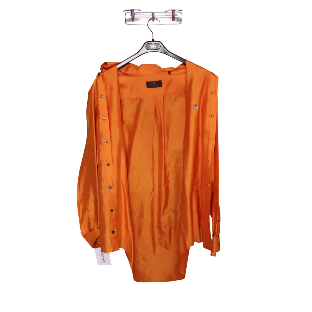 Etro Camicia Arancione Taglia M Uomo