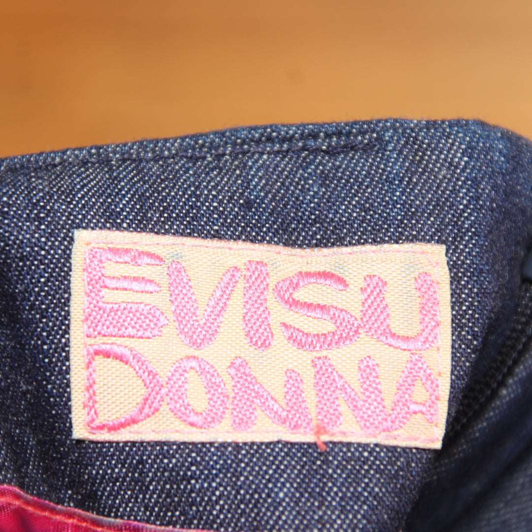 Evisu Gonna di Jeans Denim Taglia 36 Donna