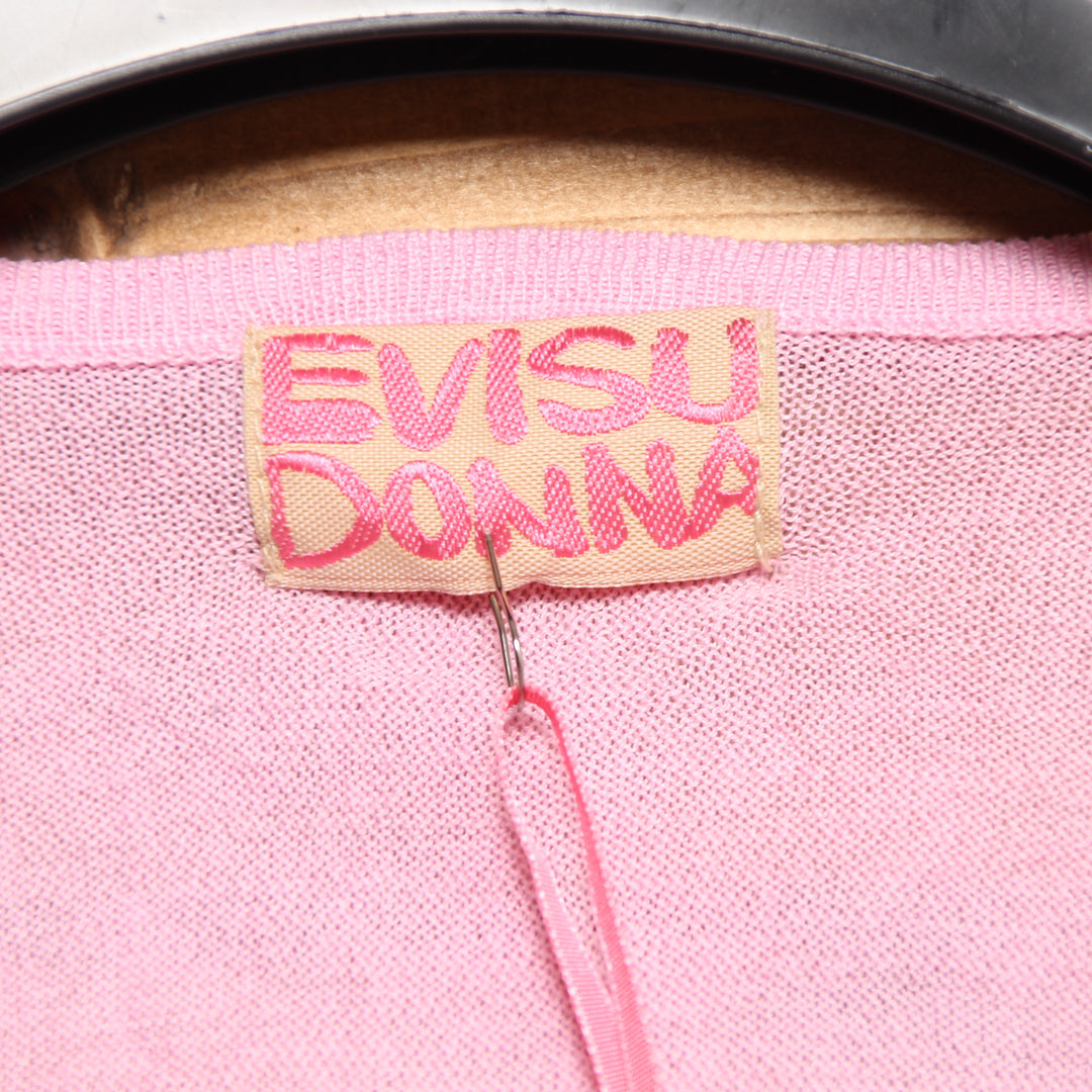 Evisu T-Shirt Rosa Taglia S Donna Deadstock w/Tags