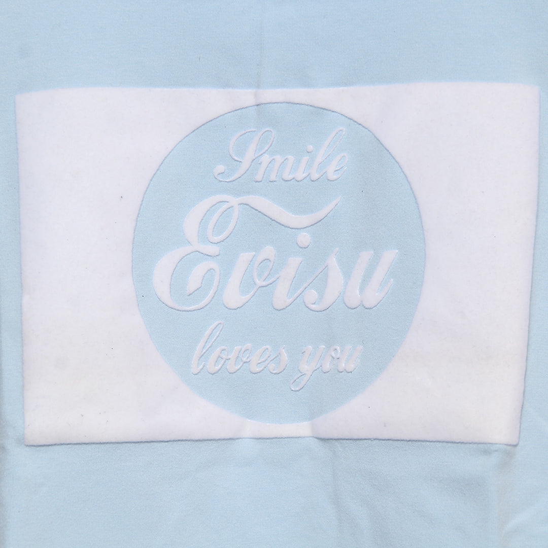 Evisu T-Shirt Vintage Azzurro Taglia M Donna