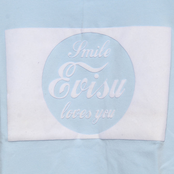 Evisu T-Shirt Vintage Azzurro Taglia M Donna