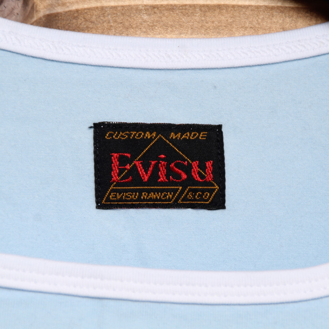 Evisu T-Shirt Vintage Azzurro Taglia M Donna