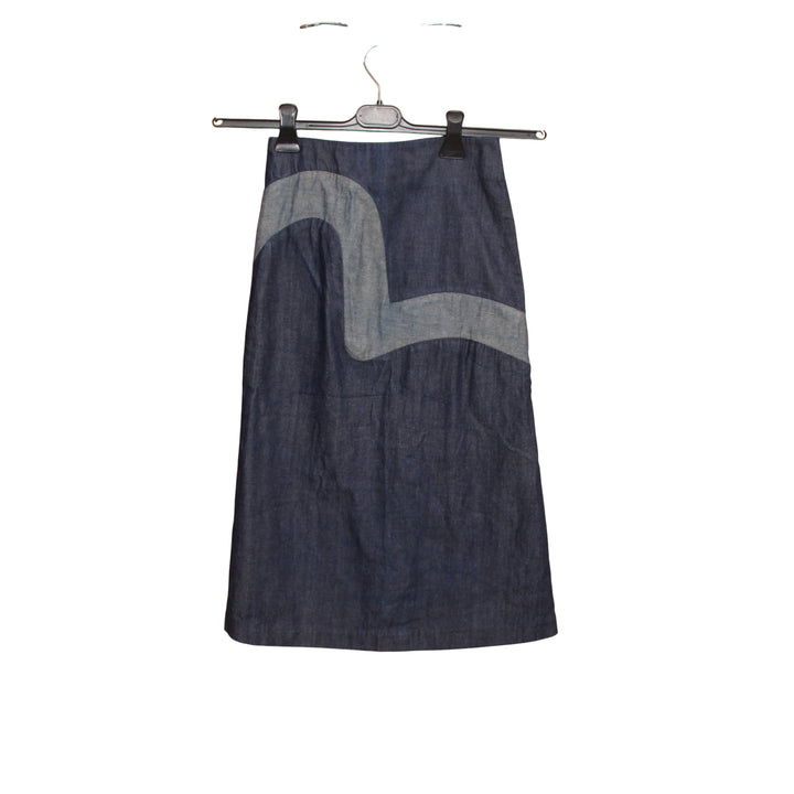 Evisu Gonna di Jeans Denim Taglia 36 Donna