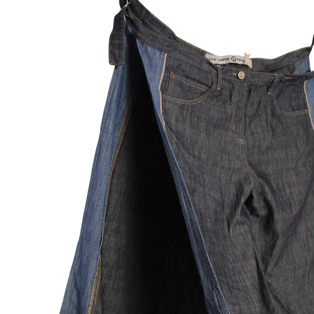 Fake London Genius Jeans Denim Taglia S Unisex Deadstock w/Tags