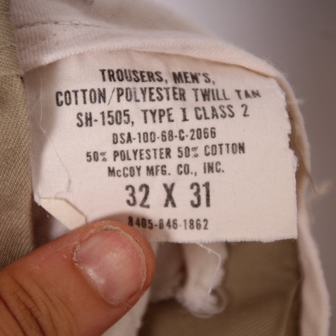 Fatigue OG Chino Pant US Army Type 1 Vintage Beige W32 L31 Uomo