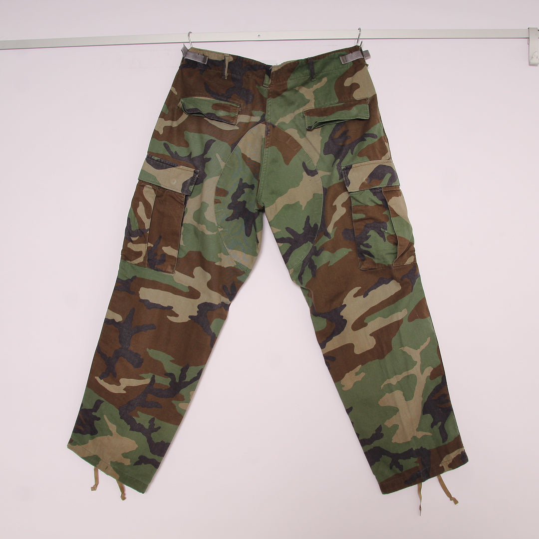 Fatigue OG US Army Wool Cargo Pant Vintage Camouflage Taglia M Uomo Made in USA