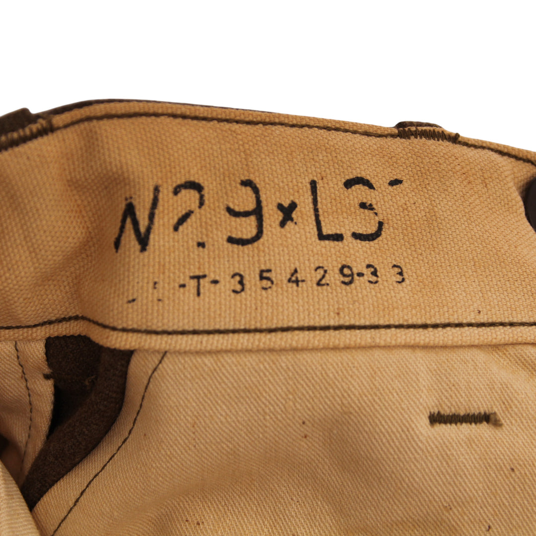 Fatigue OG Wool Pant US Army Vintage 50' Marrone W29 L32 Unisex