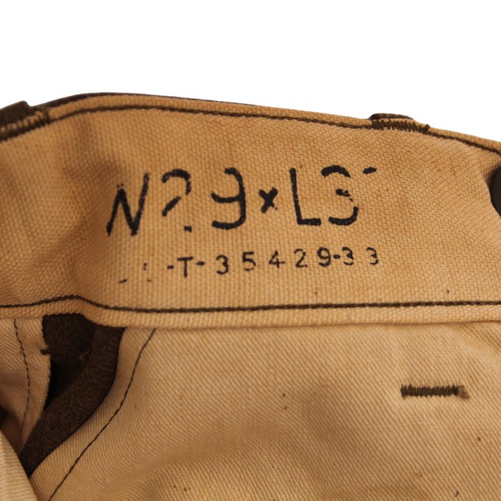 Fatigue OG Wool Pant US Army Vintage 50' Marrone W29 L32 Unisex