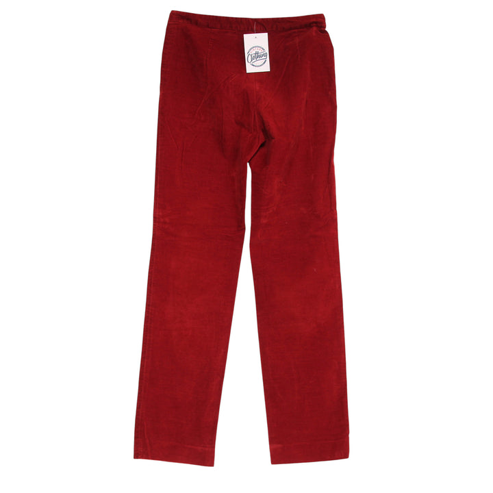 Fay Slim Fit Jeans in Velluto Rosso Taglia 42 Donna