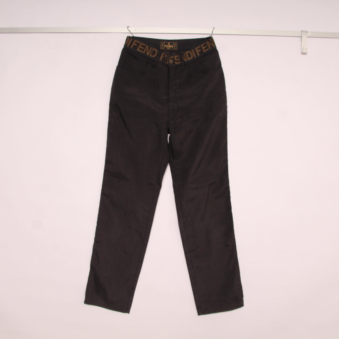 Fendi Jeans Nero Taglia 42 Donna