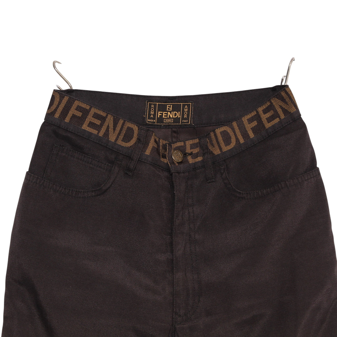 Fendi Jeans Nero Taglia 42 Donna