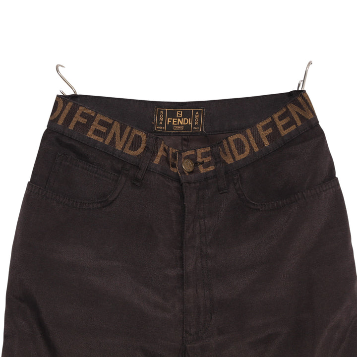 Fendi Jeans Nero Taglia 42 Donna
