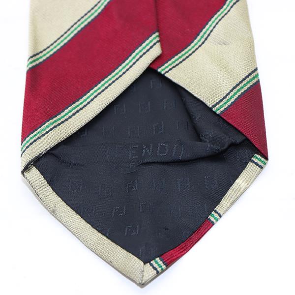 Fendi cravatta multicolore con fantasia in seta uomo