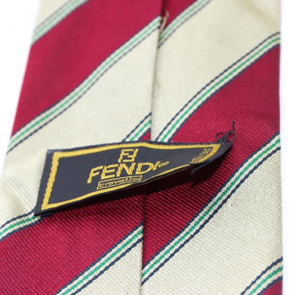 Fendi cravatta multicolore con fantasia in seta uomo