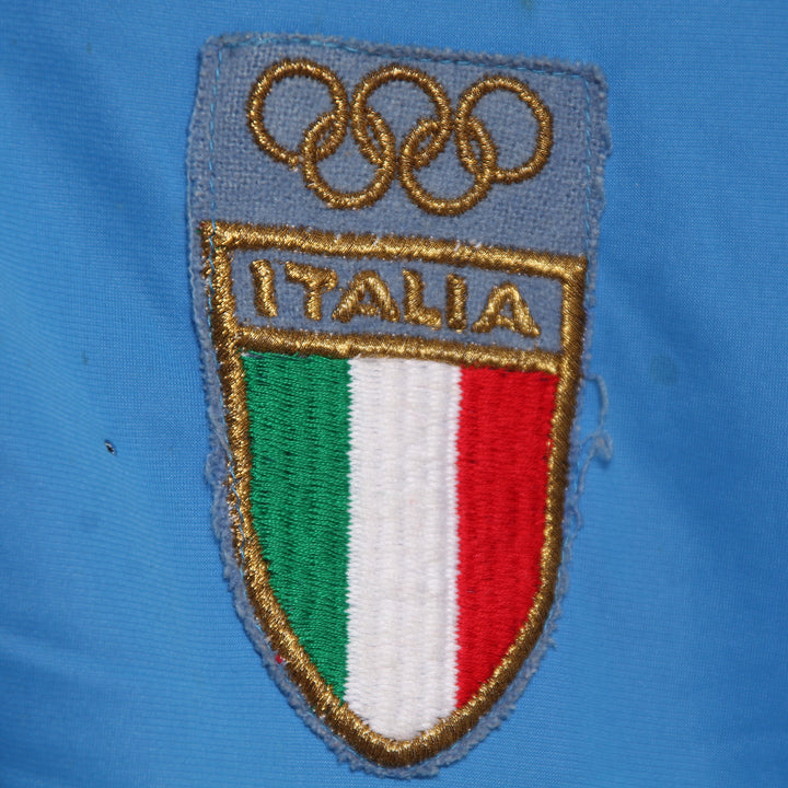 Fila Italia Olimpiadi 1984 Track Top Vintage Blu Taglia 60 Uomo