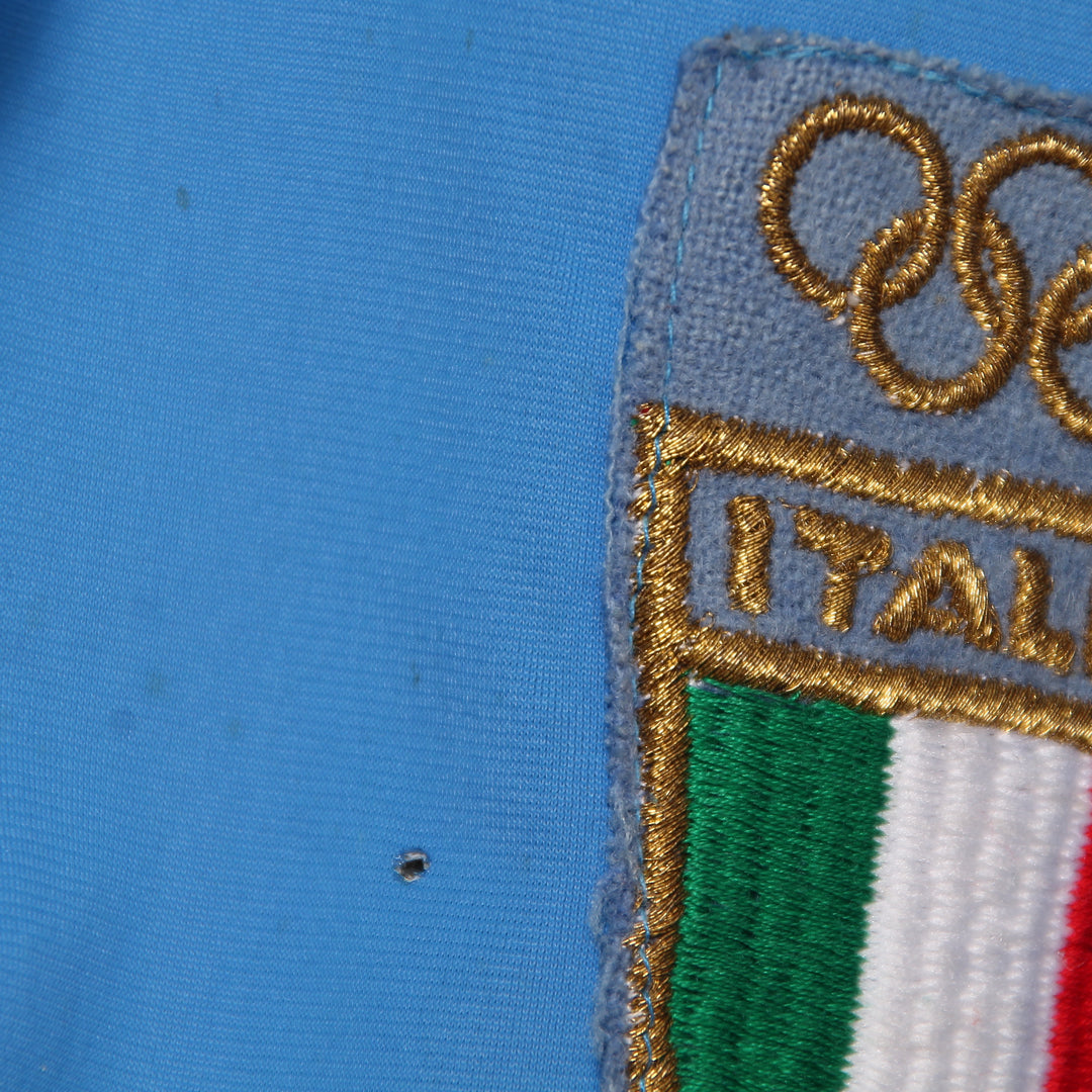 Fila Italia Olimpiadi 1984 Track Top Vintage Blu Taglia 60 Uomo