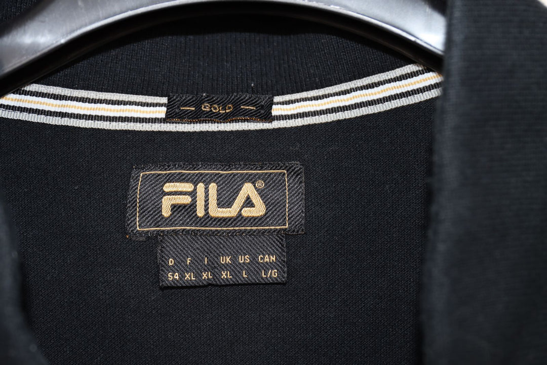 Fila Gold Polo Nera Taglia XL Uomo