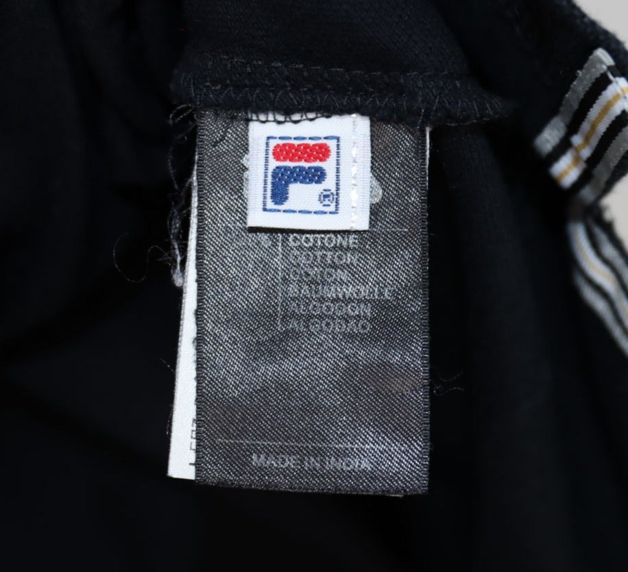 Fila Gold Polo Nera Taglia XL Uomo