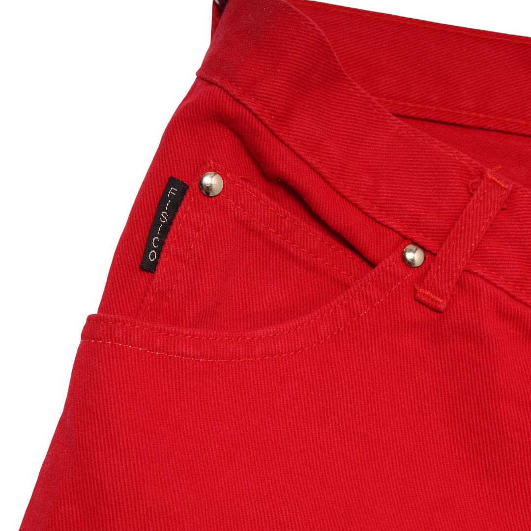 Fisico Short Jeans Rosso Taglia 46 Donna