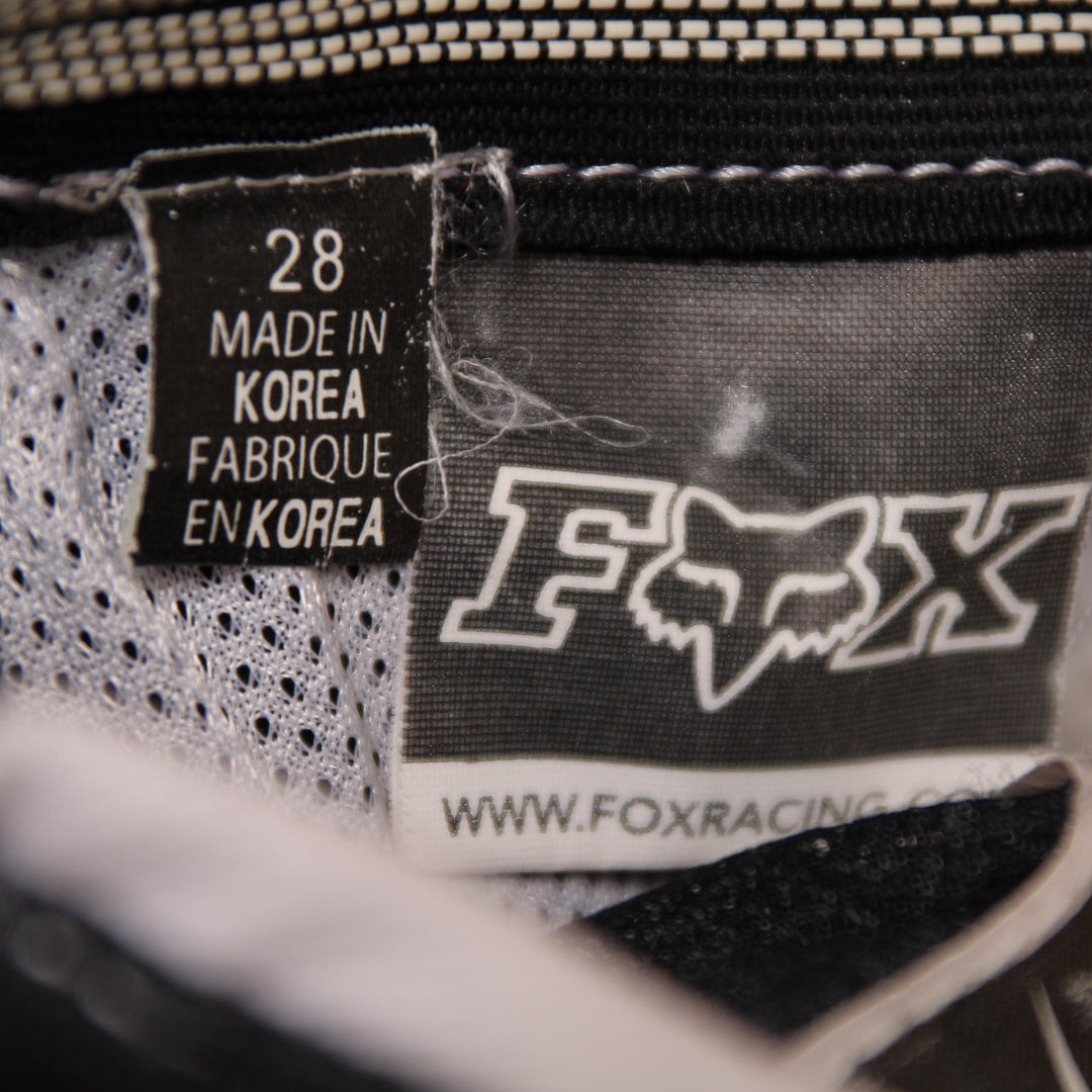 Fox Pantalone da Motocross Nero e Bianco Taglia 42 Uomo Made in Korea