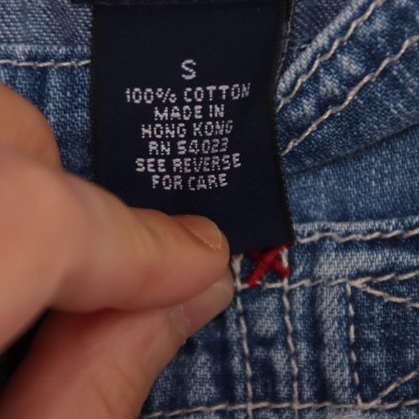 Gap salopette di jeans custom denim taglia S unisex