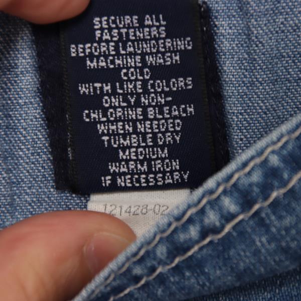 Gap salopette di jeans custom denim taglia S unisex