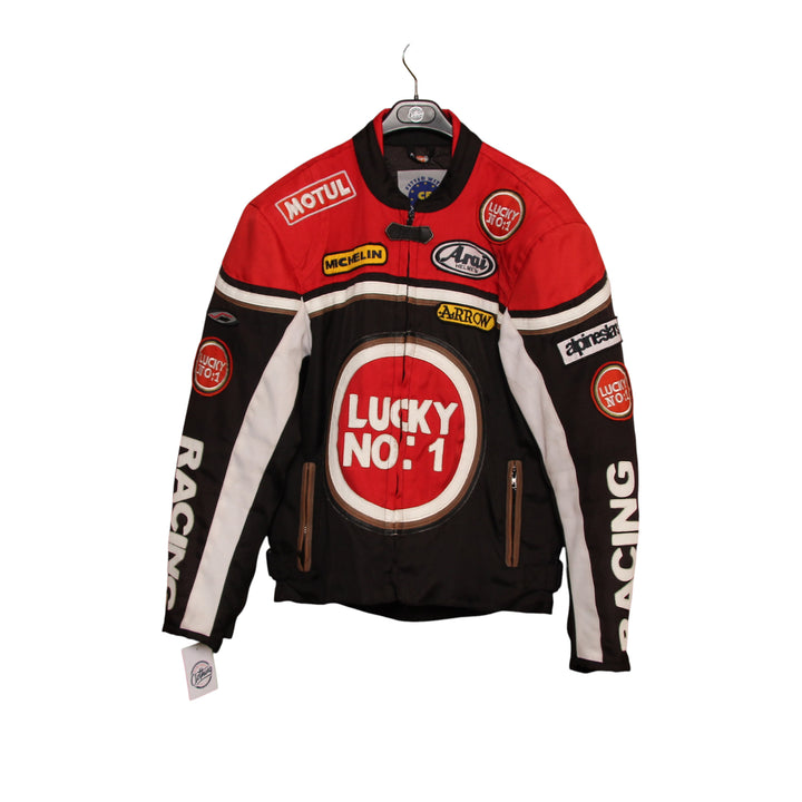 Giacca da Moto Racing Rossa e Nera Taglia XXL Uomo