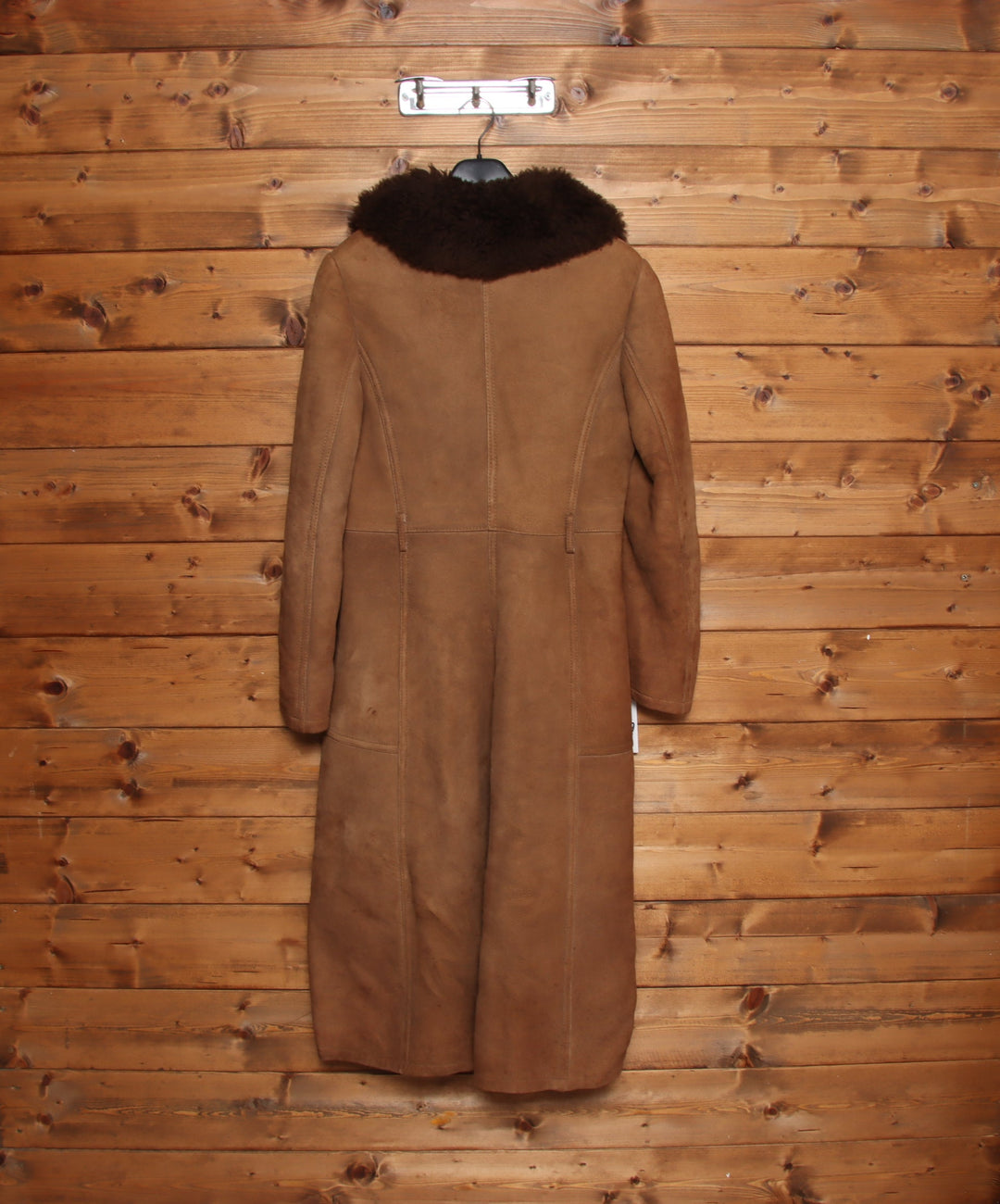 Montone vintage a cappotto marrone taglia 38 donna