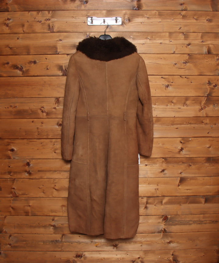 Montone vintage a cappotto marrone taglia 38 donna