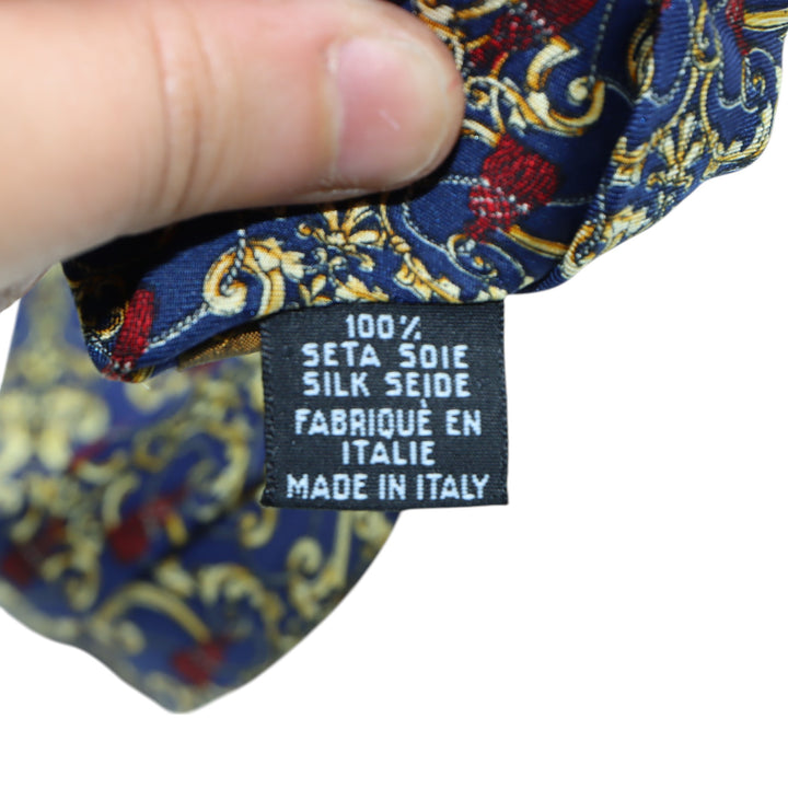 Gianfranco Ferré Cravatta Blu con Fantasia in Seta Uomo
