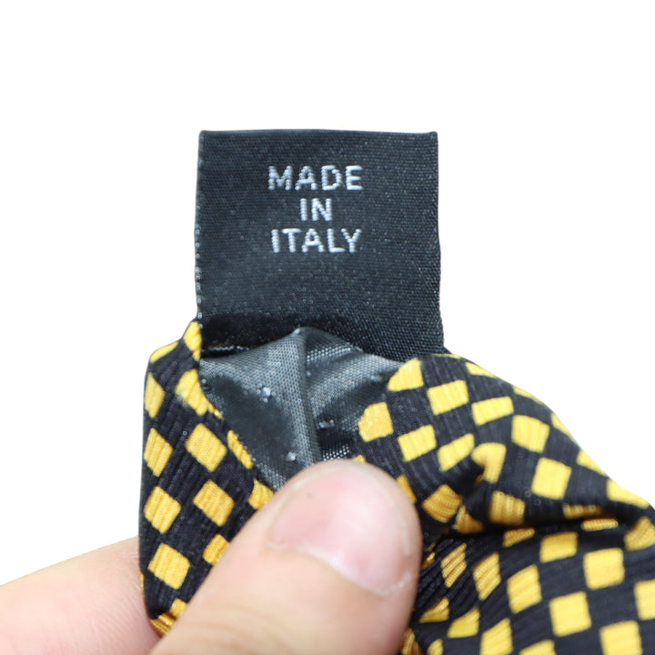 Gianni Versace Cravatta Blu in Seta Uomo