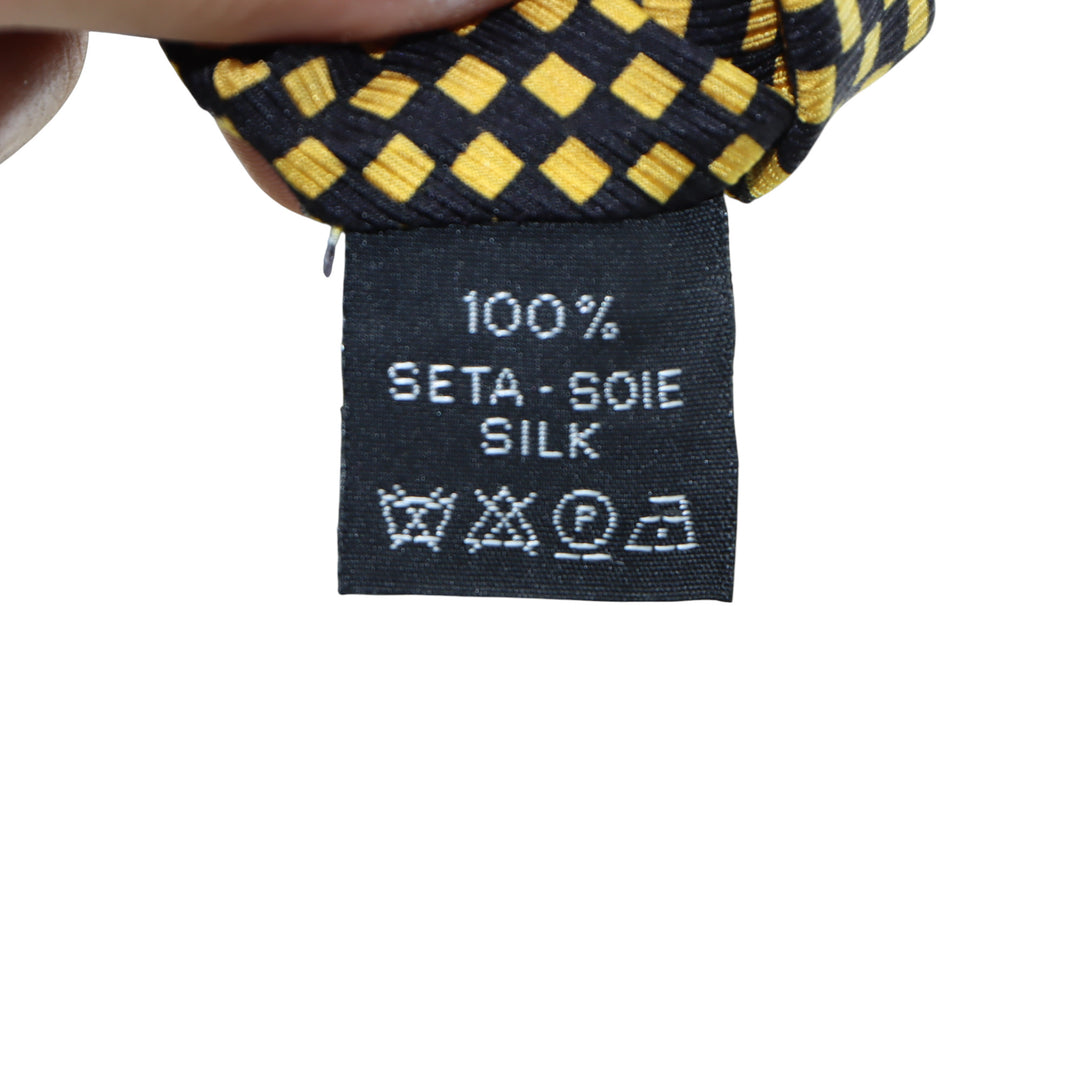 Gianni Versace Cravatta Blu in Seta Uomo
