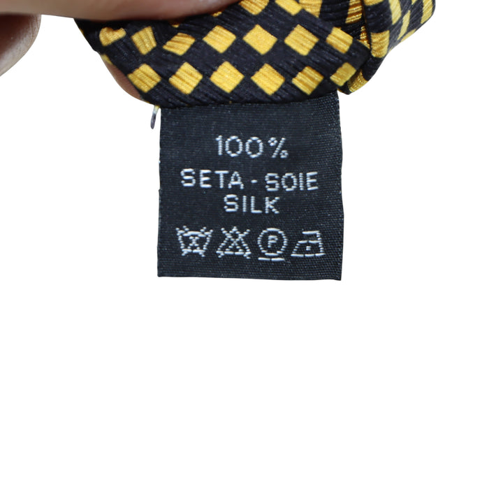 Gianni Versace Cravatta Blu in Seta Uomo
