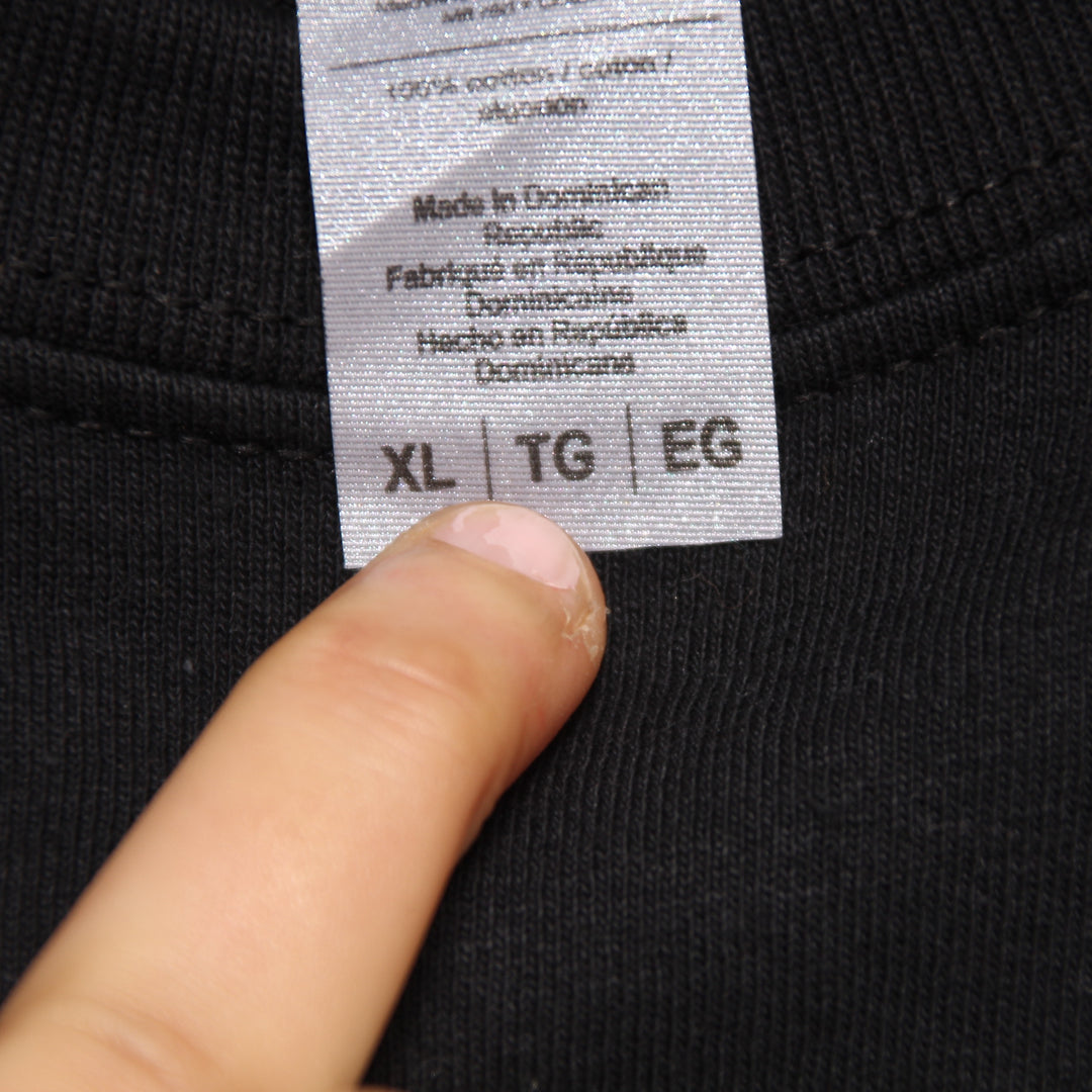 Gildan T-Shirt Nera Taglia XL Donna