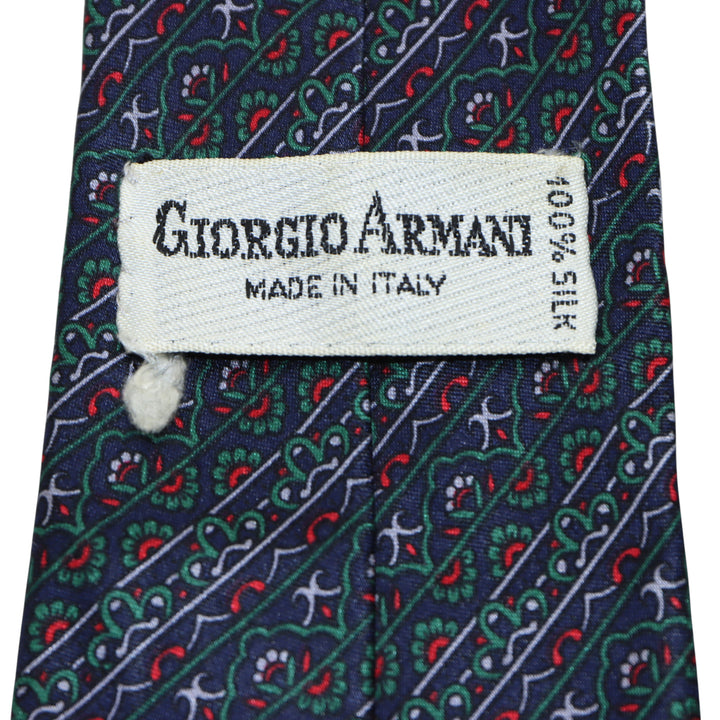 Giorgio Armani Cravatta Blu in Seta Uomo