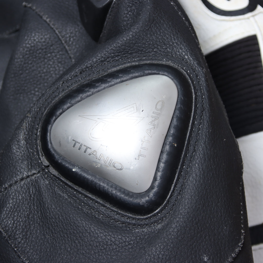 Giudici Giacca da Moto Bianca e Nera Taglia 4XL Uomo