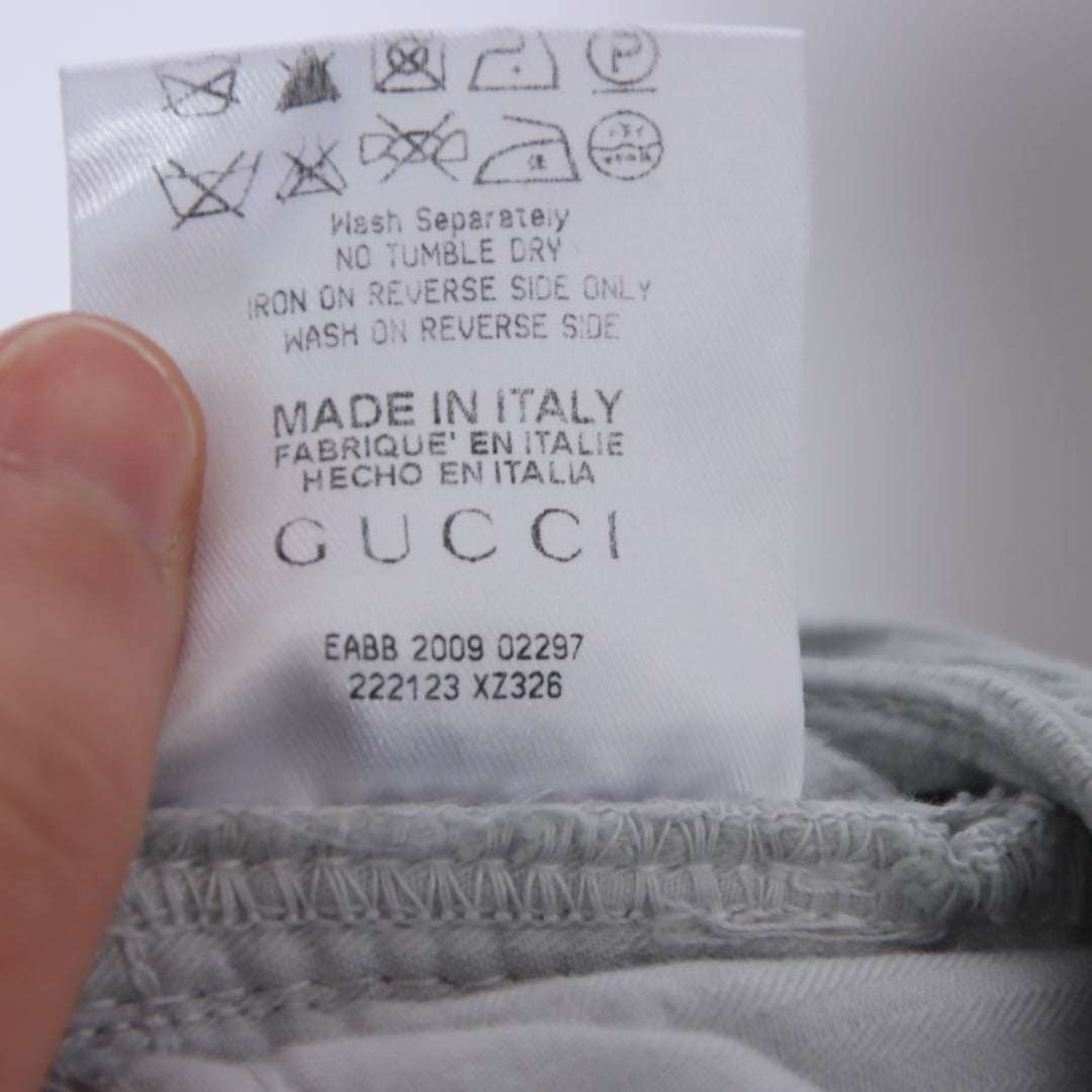 Gucci Skinny Jeans Grigio Taglia 54 Uomo