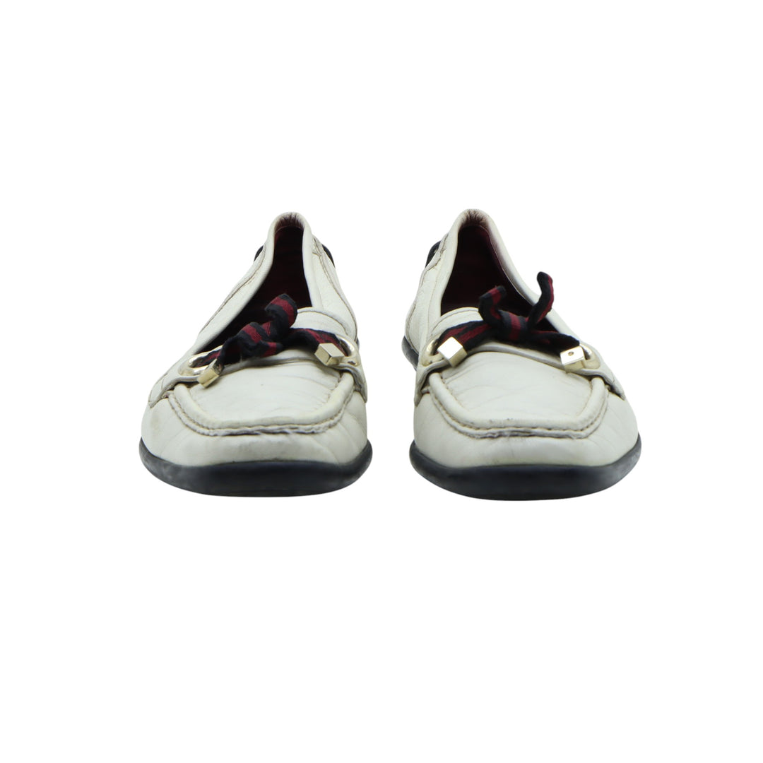 Gucci Mocassino in Pelle Beige EU 39.5 Donna