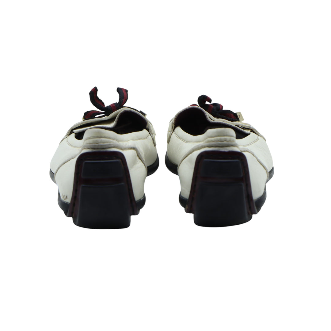 Gucci Mocassino in Pelle Beige EU 39.5 Donna