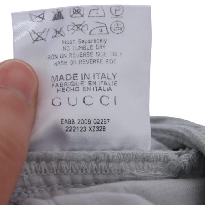 Gucci Skinny Jeans Grigio Taglia 54 Uomo