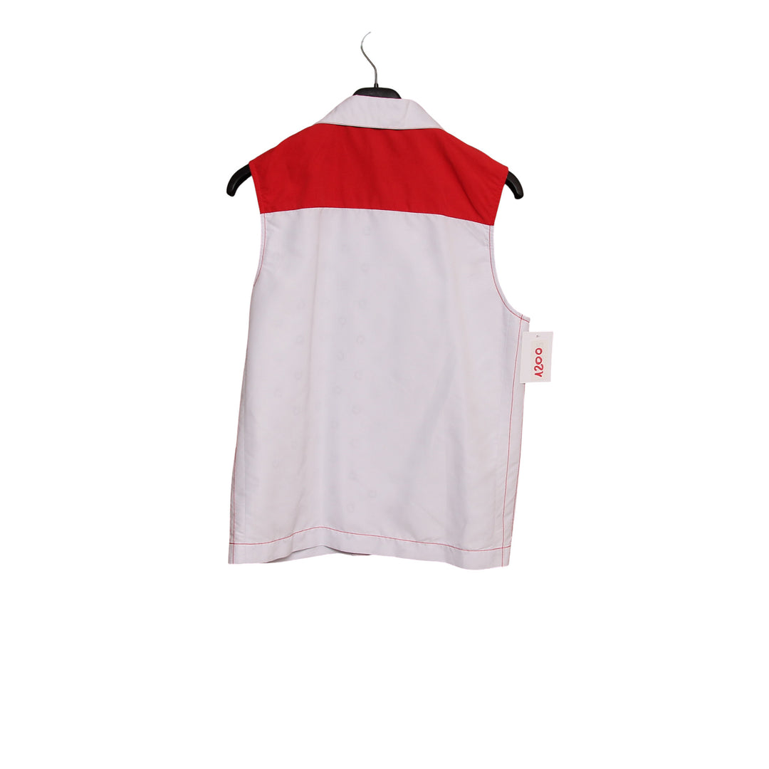 Guess Gilet Bianco e Rosso Taglia 46 Donna