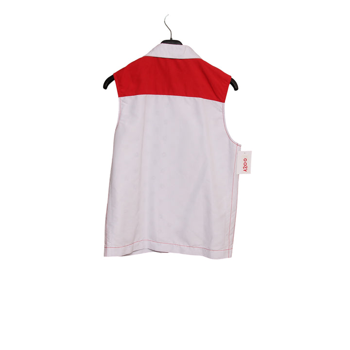 Guess Gilet Bianco e Rosso Taglia 46 Donna