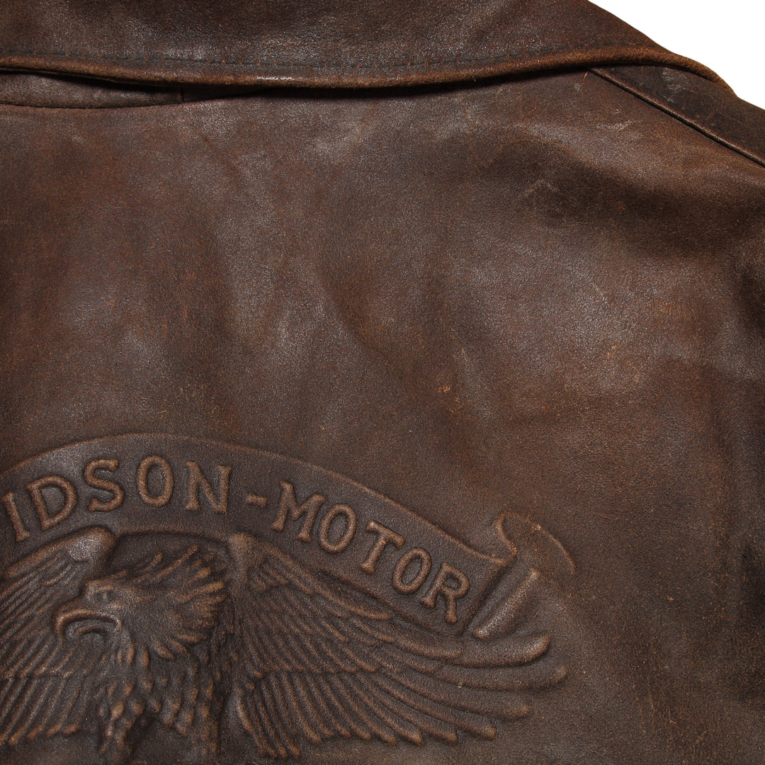 Harley-Davidson Giacca Vintage Marrone Taglia M Uomo